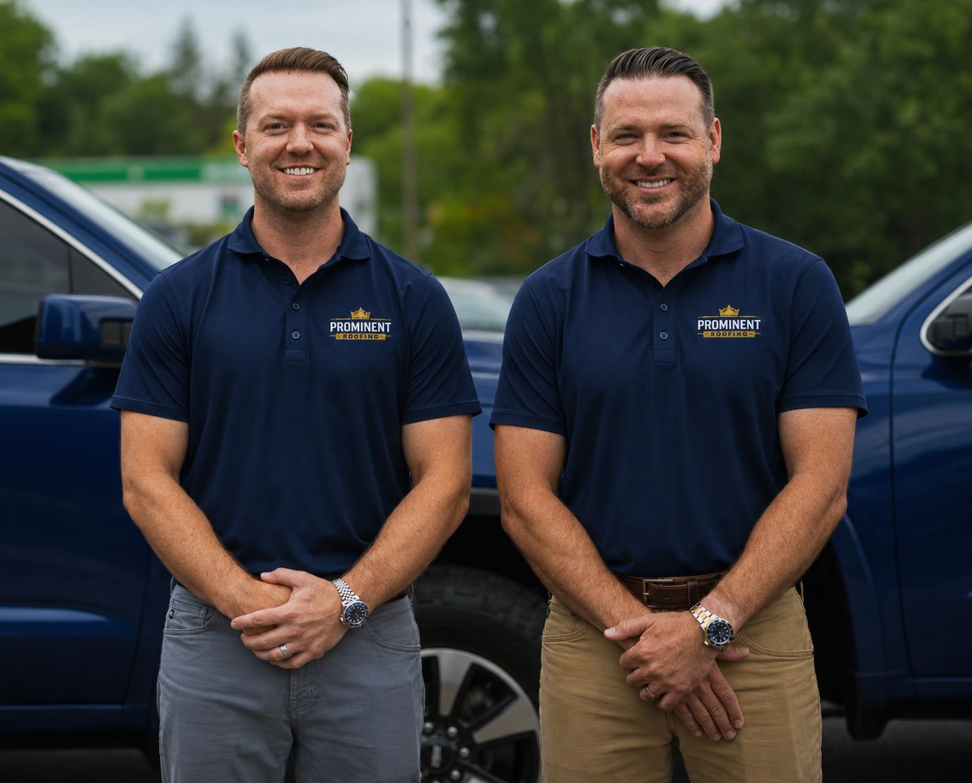 Chad Ormberg and Justin Krein, co-owners of Prominent Roofing