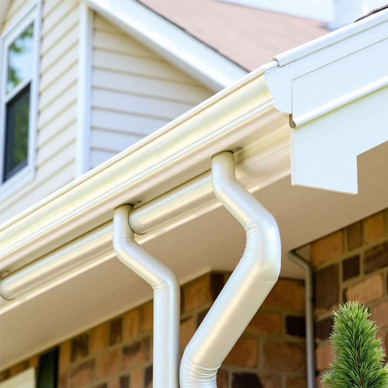 Seamless gutter installation on a Twin Cities home by Prominent Roofing