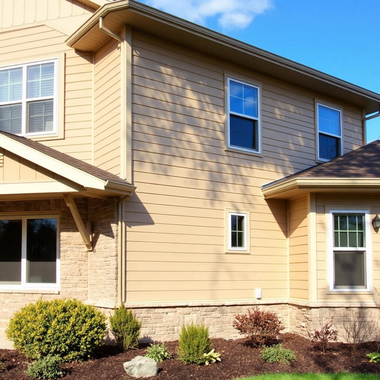 Twin Cities home with new vinyl siding by Prominent Roofing