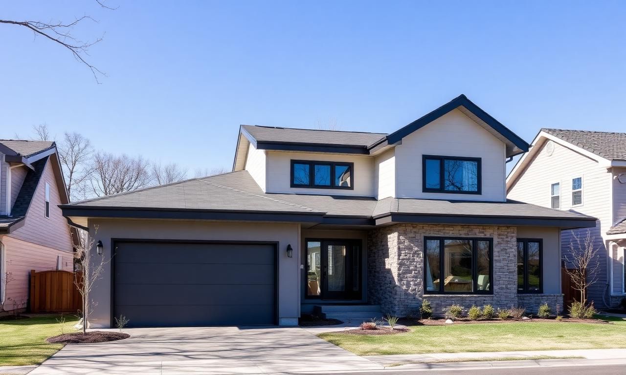 Residential flat roof installation in the Twin Cities by Prominent Roofing