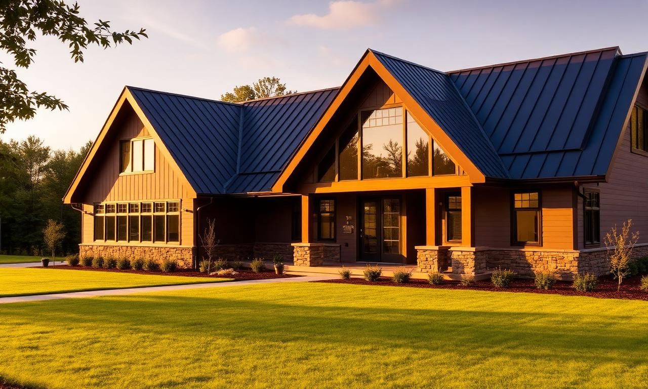Standing seam metal roof installed on a Twin Cities home by Prominent Roofing