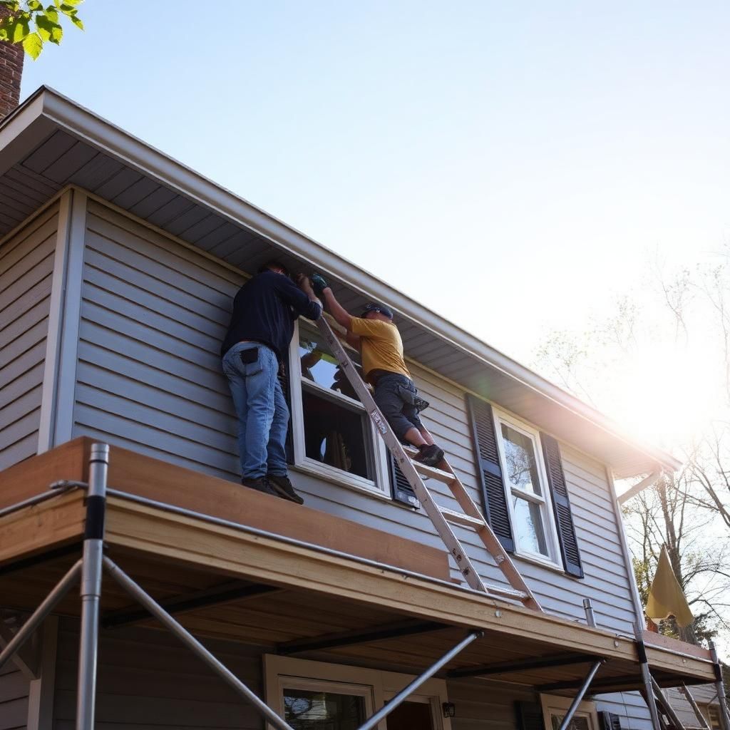 New siding installation on Minnetonka home by Prominent Roofing