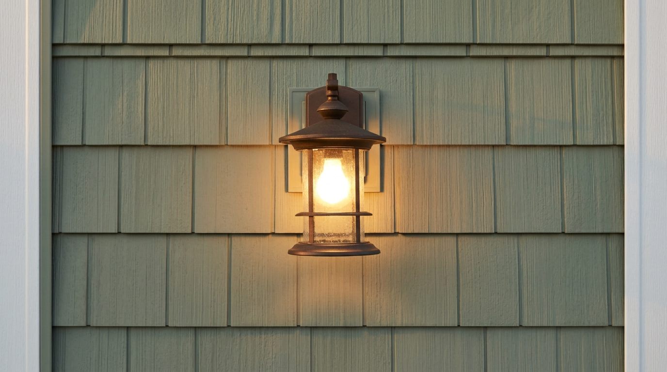 Close-up detail of Mastic shake-style vinyl siding installed by Prominent Roofing